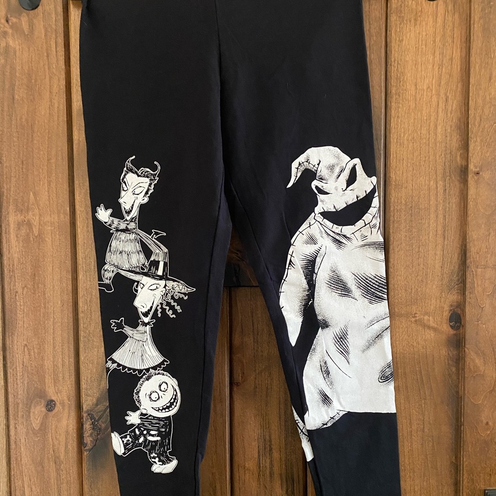 Disney Tim Burton Nightmare Before Christmas Oogie Boogie Leggings Sz L